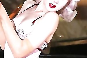 Amazing 30's Style Video With Hot Blonde Showing Her Beauties